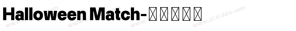 Halloween Match字体转换
